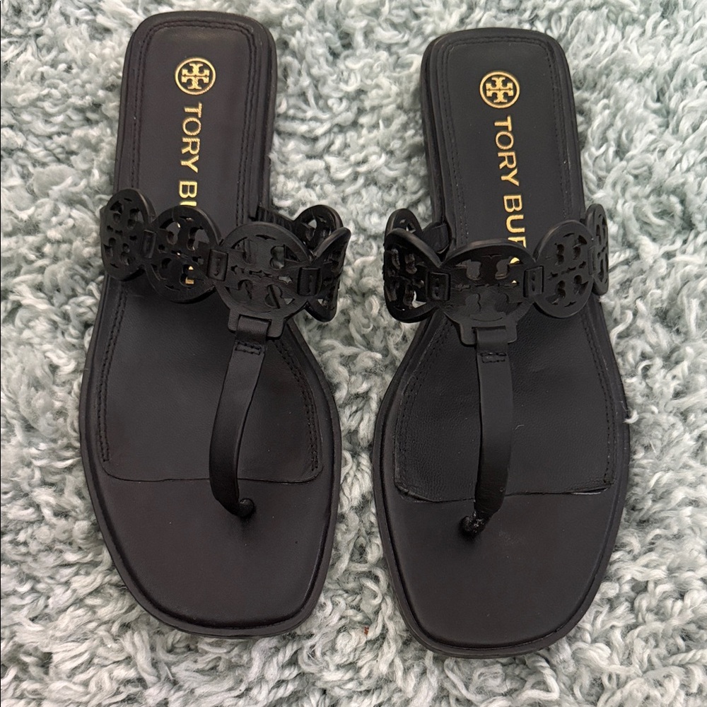 Tory Burch Black Cutout Sandals